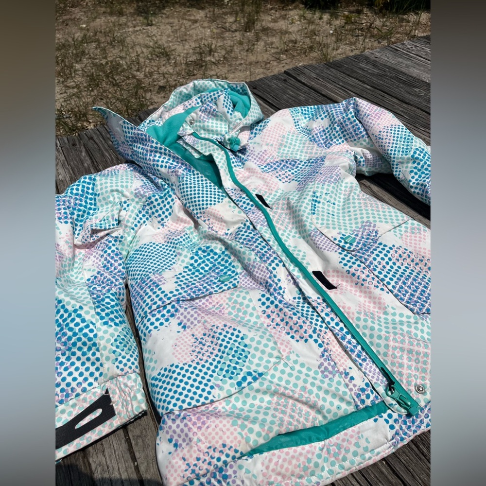 Colorful Patterned Jacket PHIBEE LIKE NEW GIRLS SKI OUTDOOR JACKET 10
